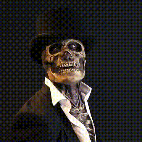 Skeleton Mask | Realistic Brain Design | Soft Breathable Latex