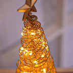 LED Christmas Tree | Spiral Design & Star Top | 33 cm