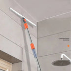 Floor Mop | Silicone Scraper Head & Built-In Squeegee | 50 cm