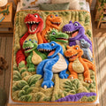 Throw Blanket | Plush & Machine-Washable | Dinosaur Print