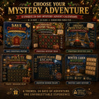 Puzzle Advent Calendar | Ongoing Mystery Story & Screen-Free Puzzles | 24 Days