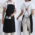 Apron | Waterproof Canvas & Split Skirt | Multiple Front Pockets