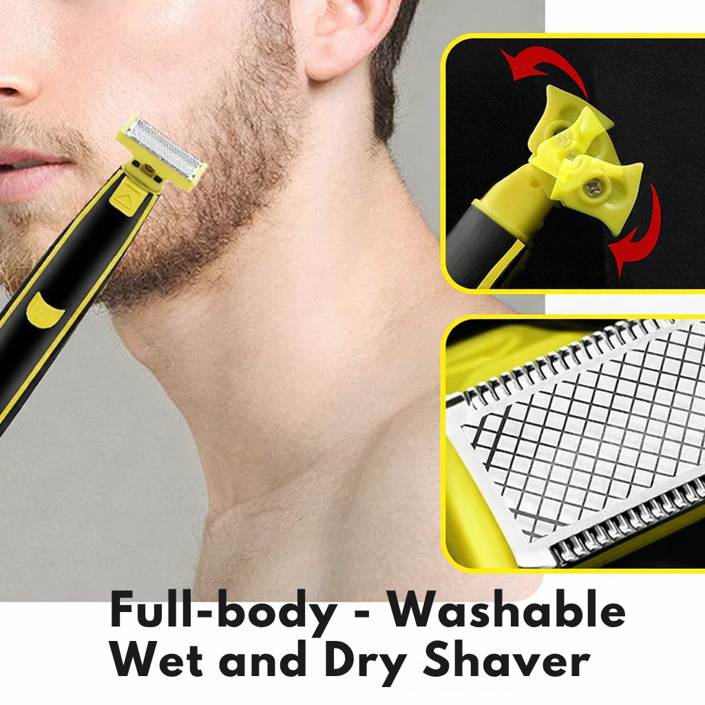 Electric Shaver | Dual-Blade, Waterproof & USB-Rechargeable