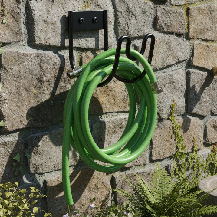 Garden Hose Holder | Sturdy Metal Wall-Mounted Kink-Free