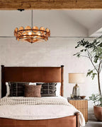 Ceiling Pendant Light | Metal & Glass | Dimmer Compatible