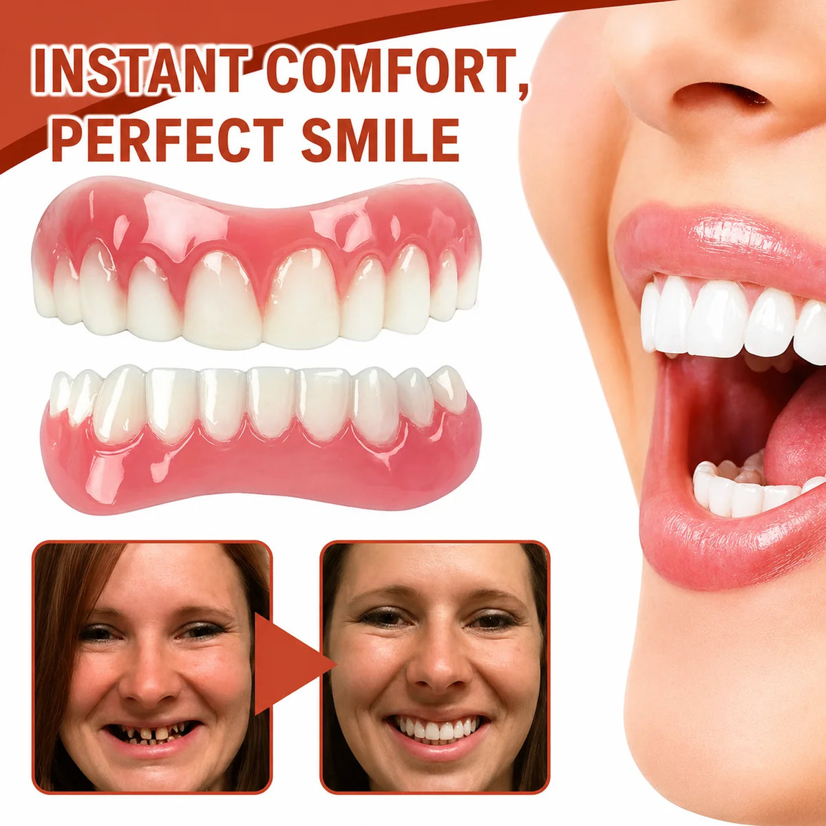 Denture Cushions | Adjustable Non-Slip Silicone