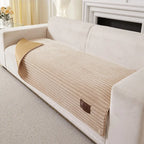 Sofa Cover | Plush Striped & Non-Slip | Machine Washable
