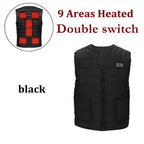 Heated Vest | 9-Zone Heating & Dual Controls | USB Power Bank Compatible