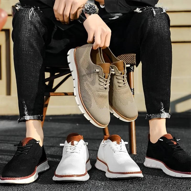 Men's Slip-On Shoes | Orthopedic Wide Toe Box & Breathable Knit