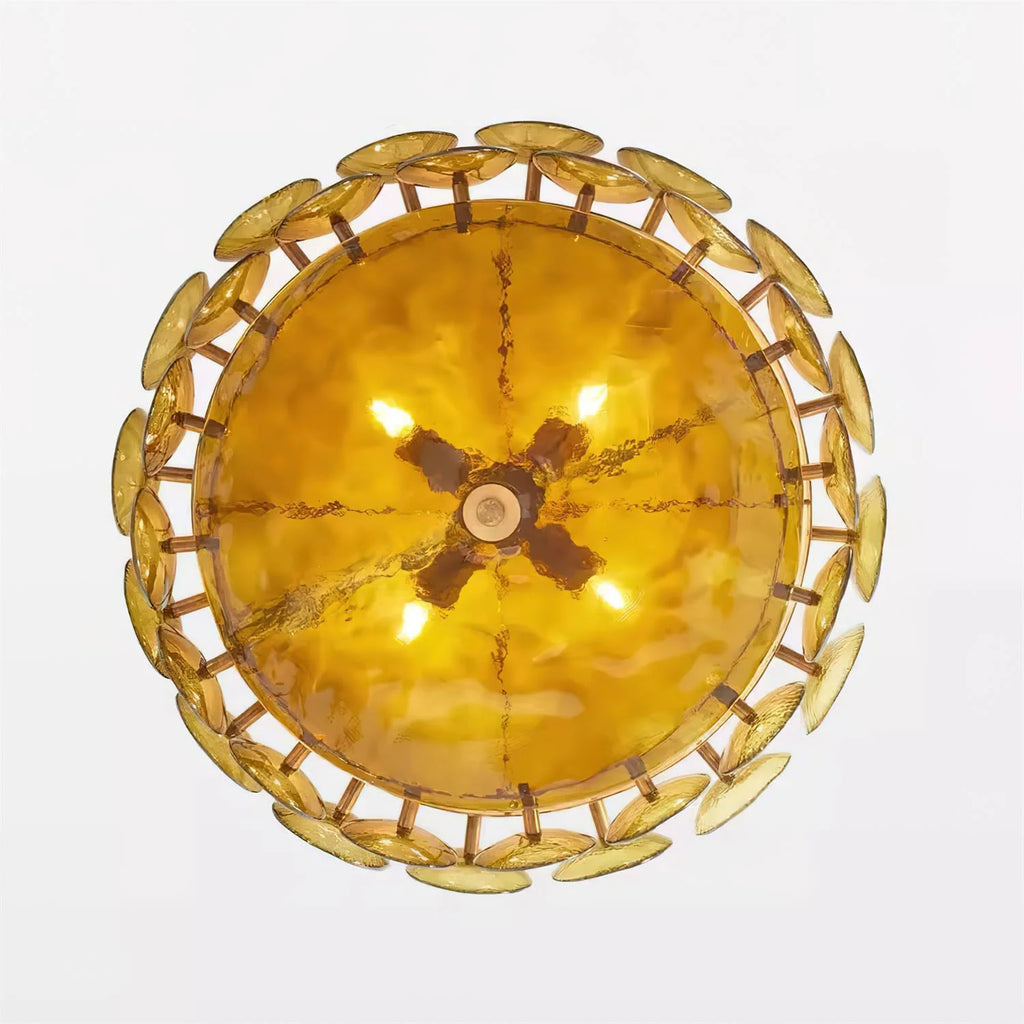 Ceiling Pendant Light | Metal & Glass | Dimmer Compatible