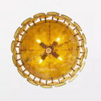 Ceiling Pendant Light | Metal & Glass | Dimmer Compatible