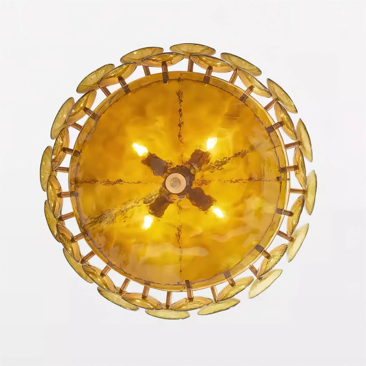 Ceiling Pendant Light | Metal & Glass | Dimmer Compatible