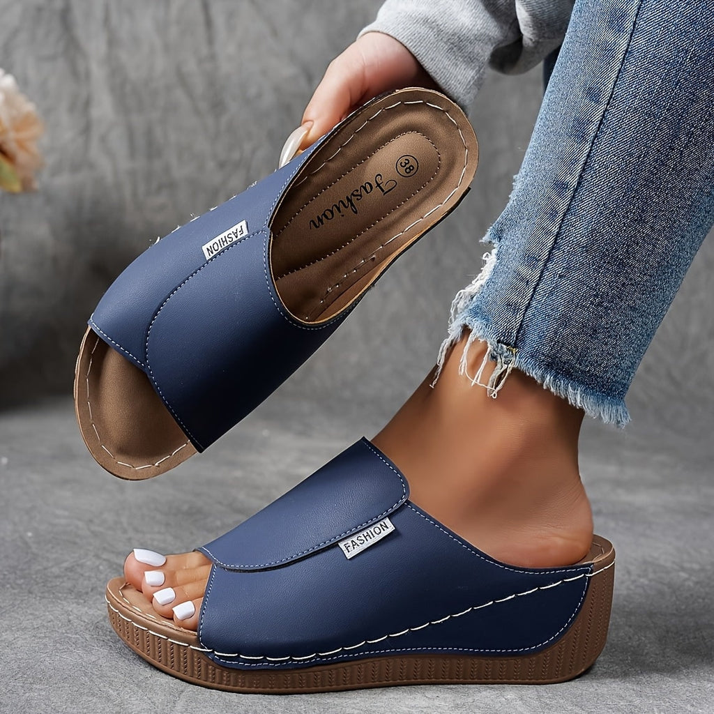 Wedge Sandals | Orthopedic Sole & Adjustable Straps | Slip-On