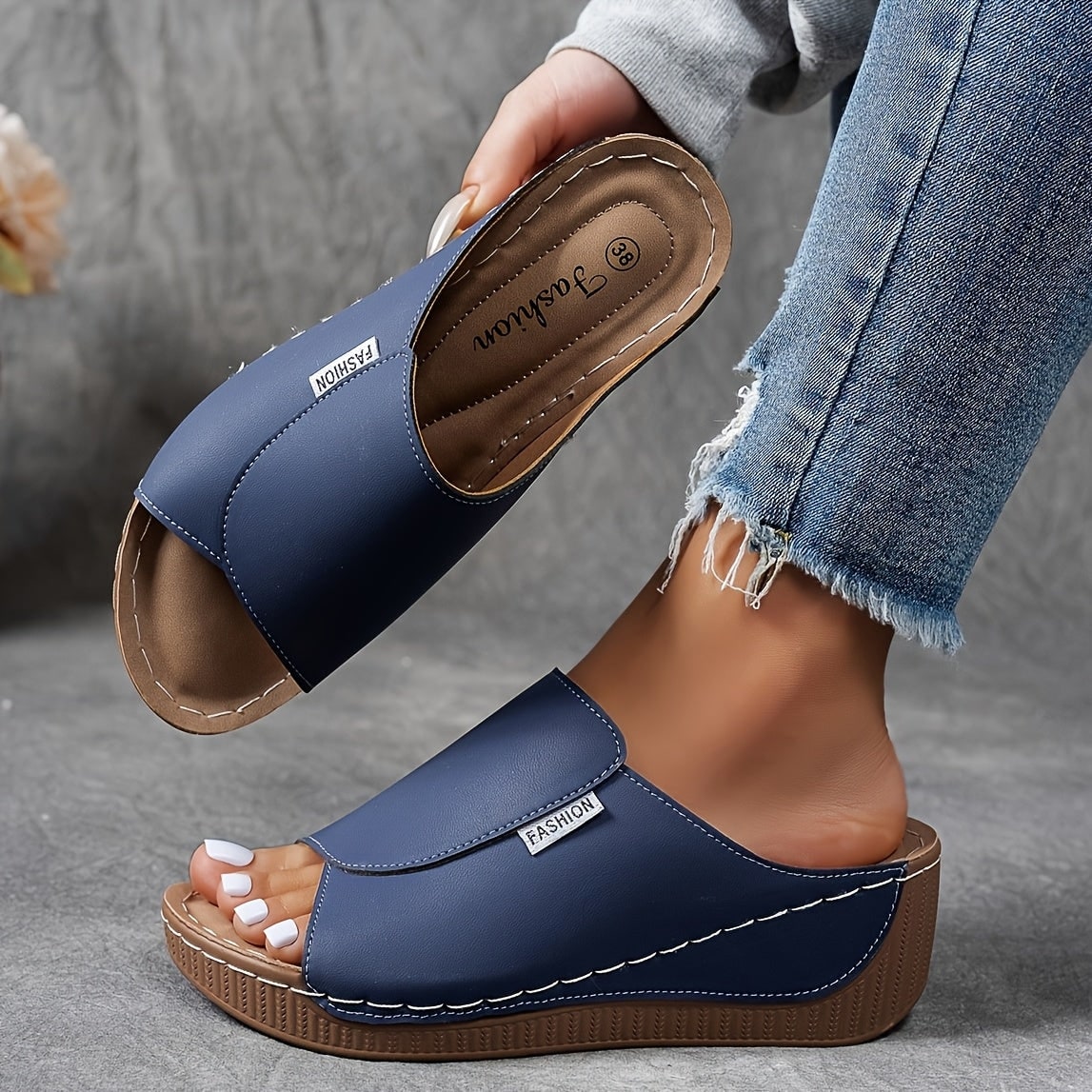 Wedge Sandals | Orthopedic Sole & Adjustable Straps | Slip-On