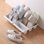 Shoe Organizer | Upright 3-Section & Space-Saving | 31.5 x 24 x 9 cm