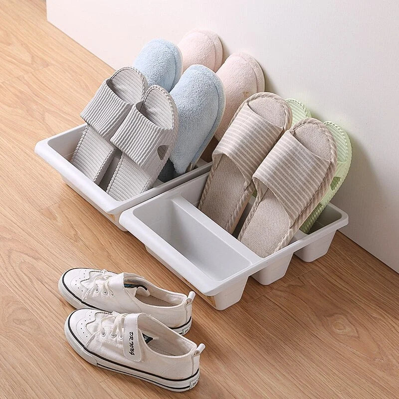 Shoe Organizer | Upright 3-Section & Space-Saving | 31.5 x 24 x 9 cm