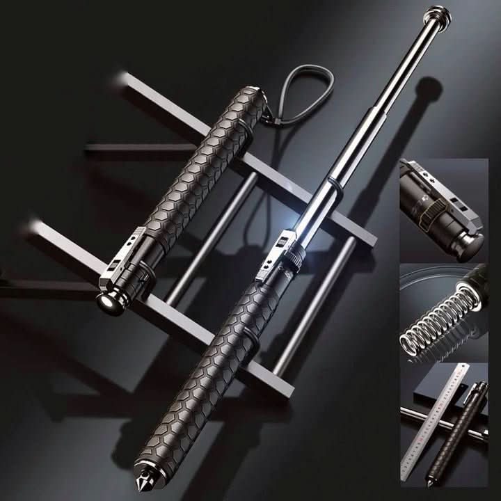 Safety Cane | Telescopic Alloy Steel | Non-Slip Grip