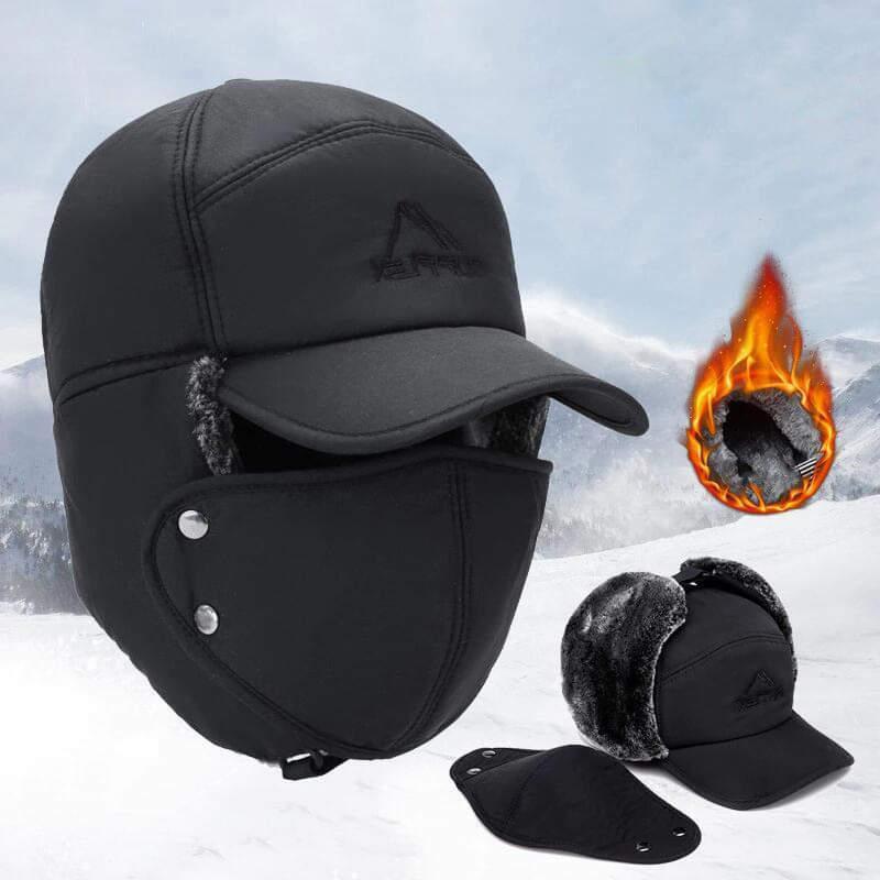 Winter Hat | Windproof & Breathable | Ear Flaps & Removable Face Mask