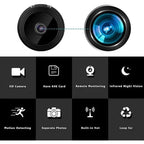 Mini Wireless Camera | 1080P HD Night Vision & Magnetic Mount