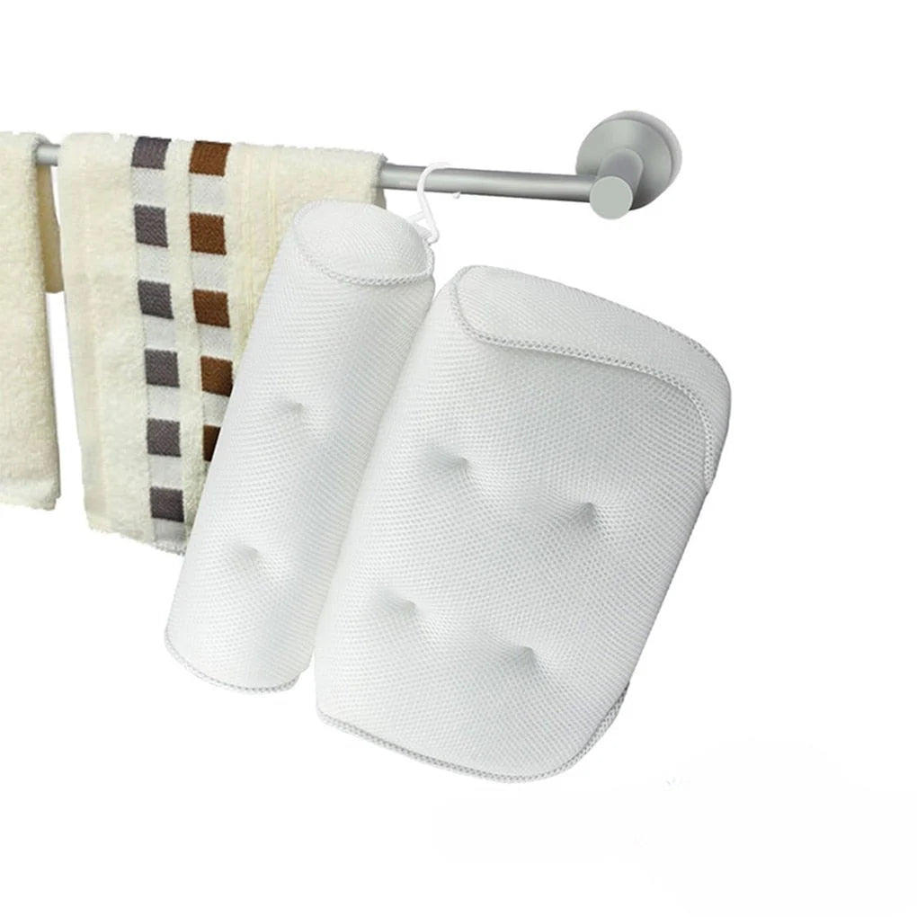 Bath Pillow | Ergonomic Neck Support & Quick-Drying 3D Mesh