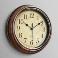 Wall Clock | Silent Non-Ticking Brown Finish | 30 cm