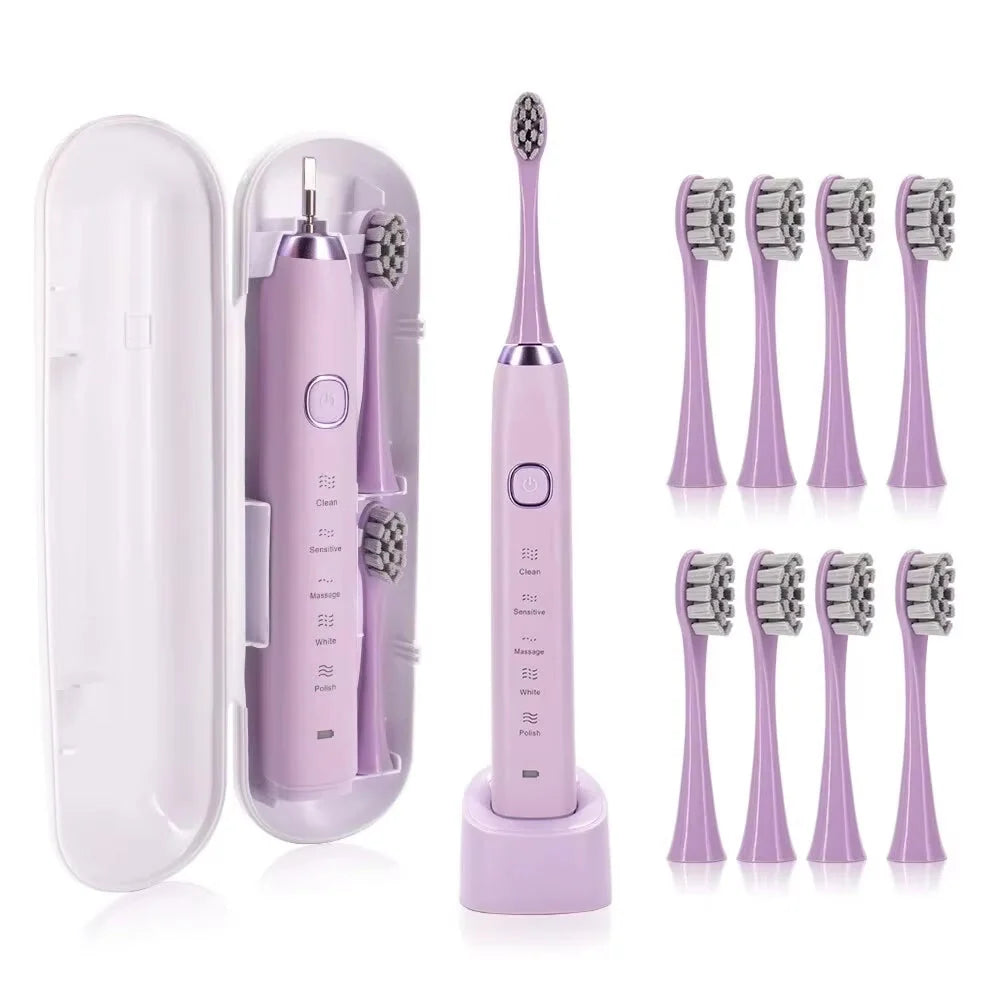 Electric Toothbrush | Sonic Cleaning & 5 Modes | 60-Day Battery