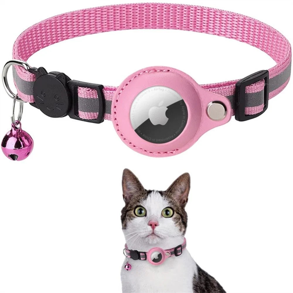Cat Collar | Reflective & Quick-Release | GPS Tracker Holder