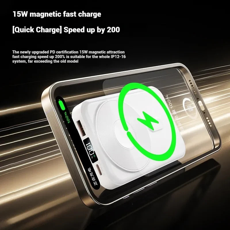 Power Bank | Fast Charging, Foldable Stand & LED Display