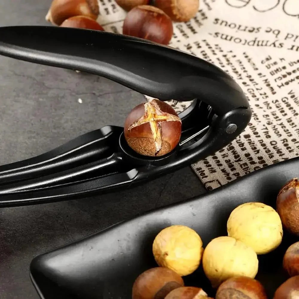 Chestnut Peeler & Nutcracker | Ergonomic Non-Slip Zigzag Handle