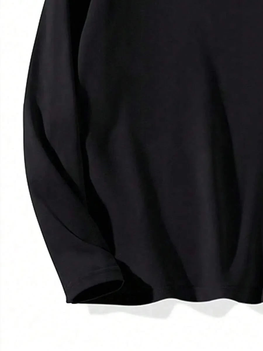 Men’s Long-Sleeve Shirt | Knitted Crew Neck | Regular Fit