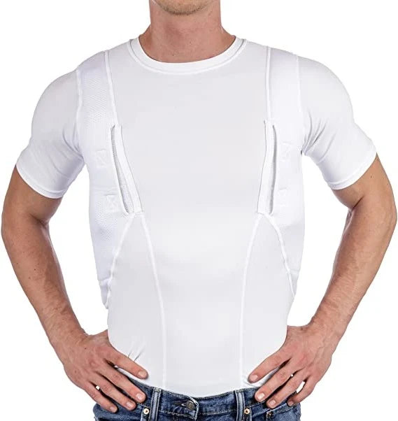 Concealed Carry T-Shirt | Dual Holster & Moisture-Wicking Compression Fit