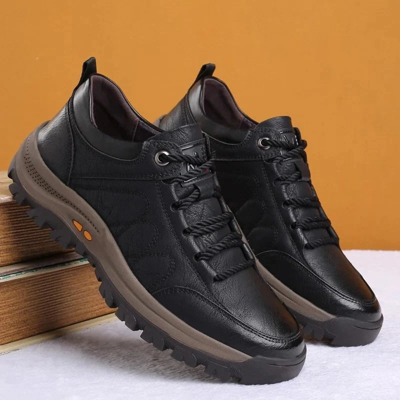 Men's Orthopedic Shoes | Waterproof Cowhide Leather & Ergonomic Insoles