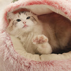Donut Pet Bed | Raised Bolster Edge & Ultra-Soft Plush