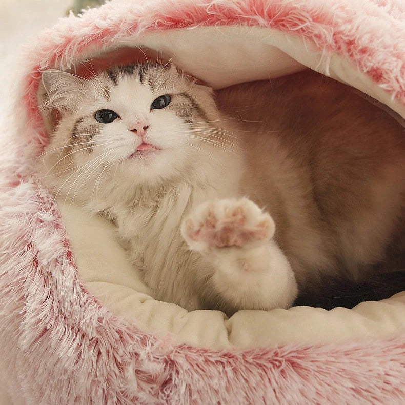 Donut Pet Bed | Raised Bolster Edge & Ultra-Soft Plush
