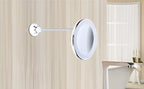 Makeup Mirror | 10X Magnification & LED | Suction Cup Mount