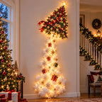 Christmas Wall Decoration | Cascading Design & Warm Lights