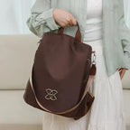 Anti-Theft Backpack | Hidden Back Zipper & Water-Repellent Oxford | Convertible Carrying Options