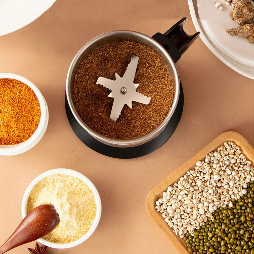 Electric Food Grinder | Stainless Steel & Four Sharp Blades | 300 ml