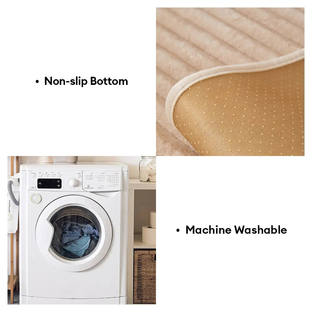 Sofa Cover | Plush Striped & Non-Slip | Machine Washable