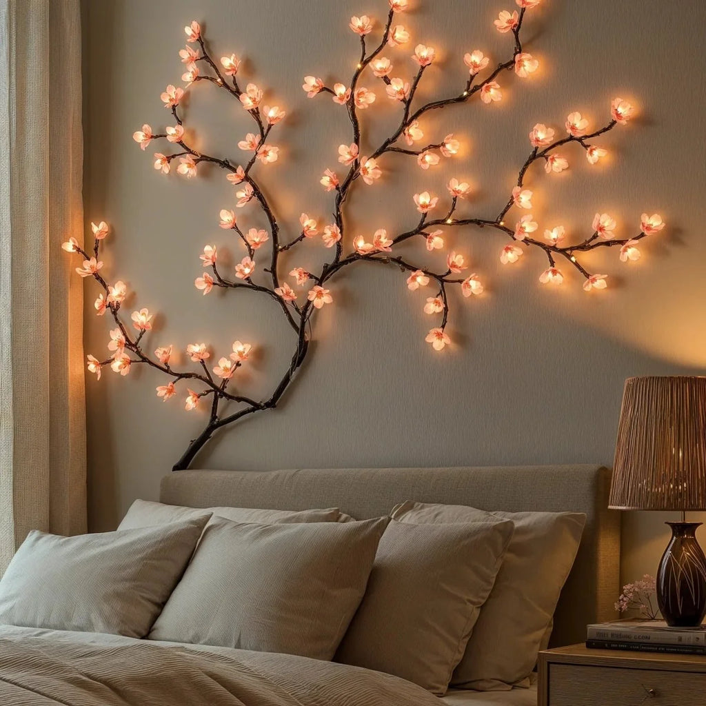 LED String Lights | Warm White & Soft Pink | USB-Powered | 72 LEDs, 1.6 m