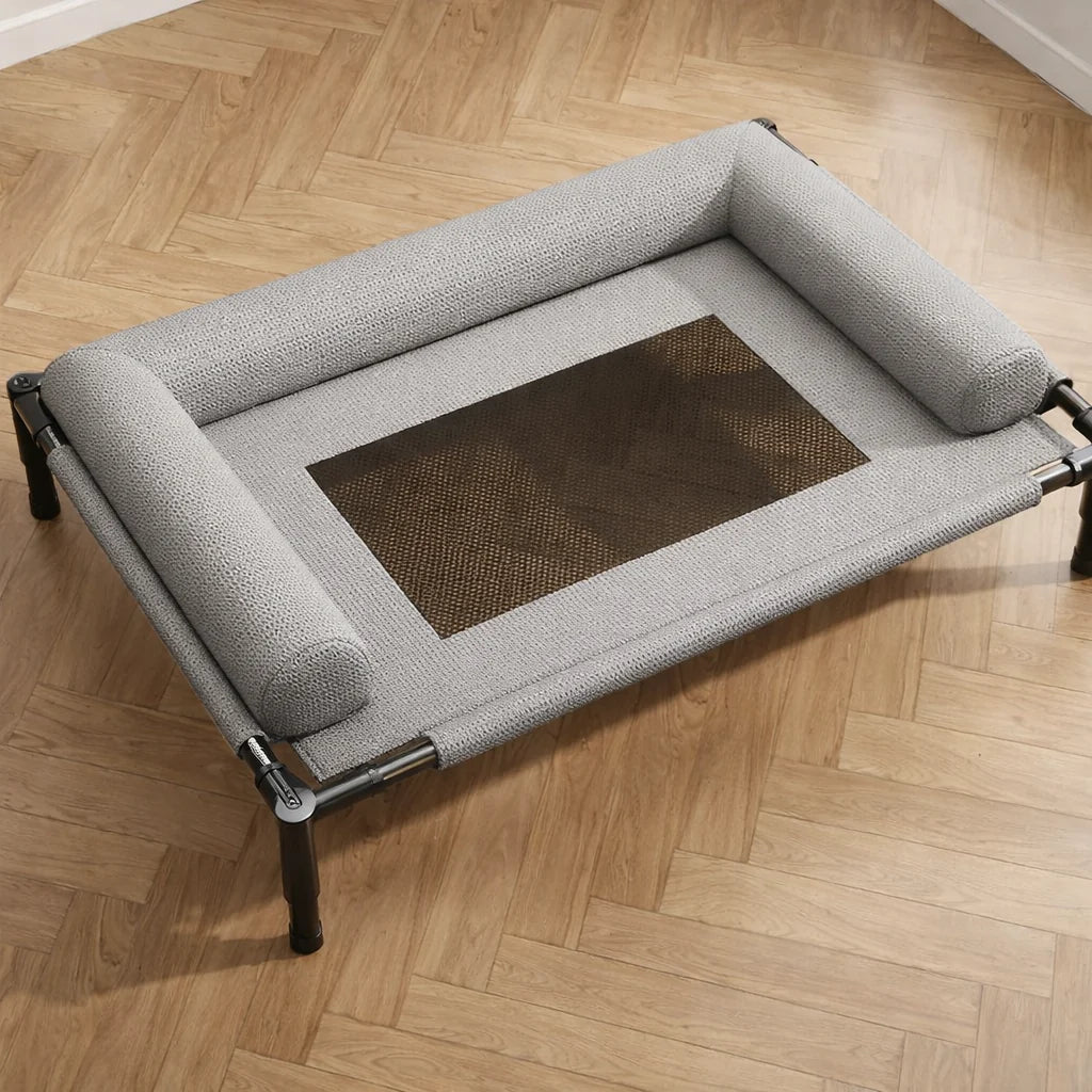 Elevated Dog Bed | Ventilated Mesh & Sturdy Steel Frame | Outdoor & Camping