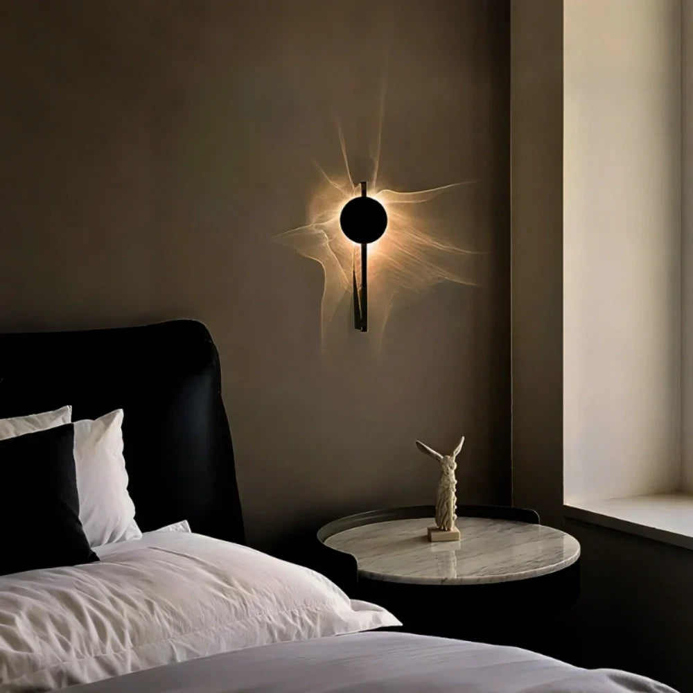 Wall Light | Adjustable Wave Projection & 180° Rotatable | Aluminum & Stainless Steel