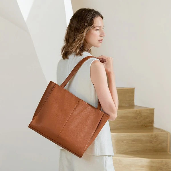 Tote Bag | Leather & Spacious Interior | Shoulder Handles