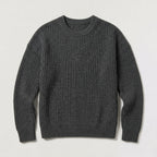 Men’s Sweater | Knitted Crew Neck & Rib-Knit Trim | Regular Fit