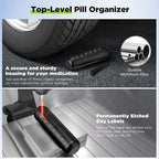 Pill Organizer | Modular Threaded Aluminum Alloy & Waterproof O-Ring | 7 Compartments