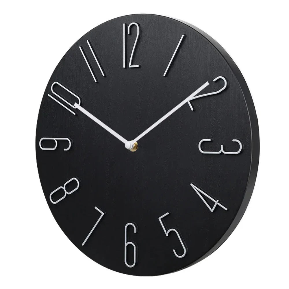 Wall Clock | Silent & Minimalist Battery-Operated | 20 cm