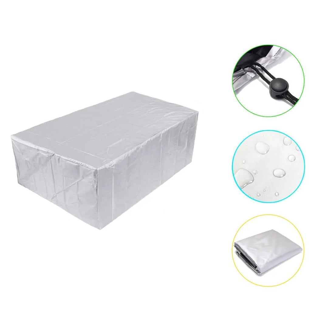 Garden Furniture Cover | Water-Repellent Polyester & UV-Resistant | Secure Drawstring