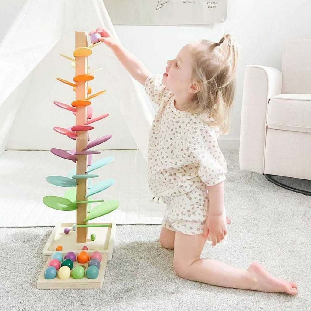 Sound Tower | Wooden Rainbow & Musical | 29 x 71 cm