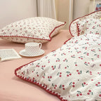 Bedding Set | Floral & Berry Print | 3 or 4 Piece Set