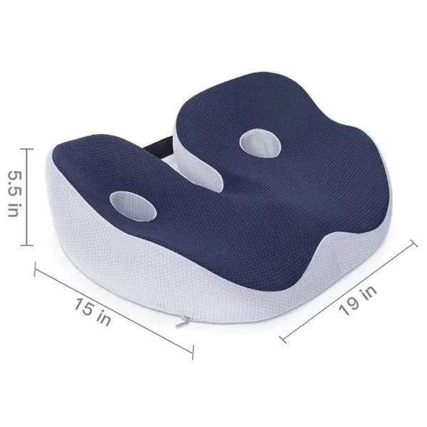 Seat Cushion | Contoured Memory Foam & Breathable Mesh